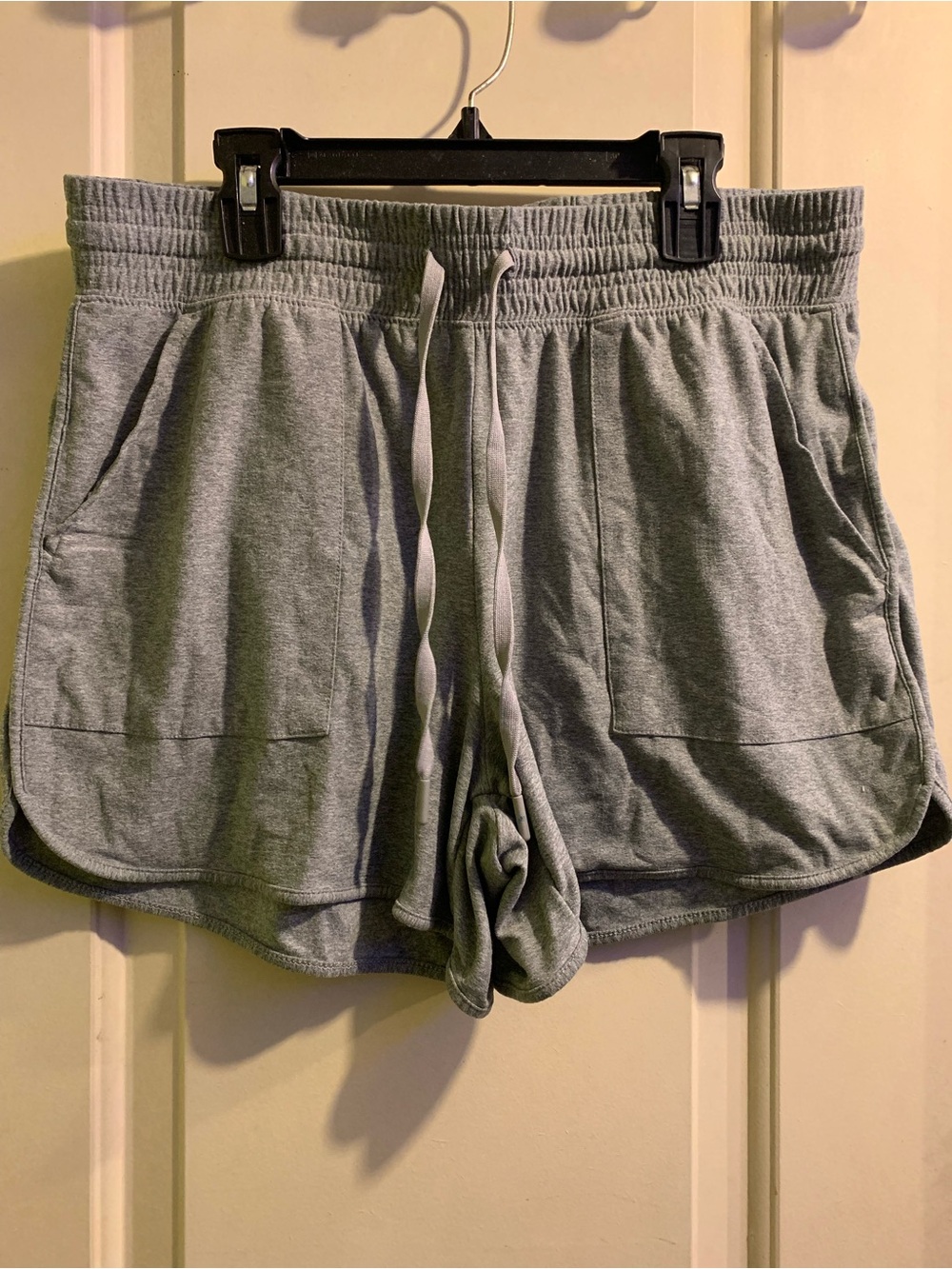 Athletic Works Gray Drawstring Athletic Shorts with Pockets